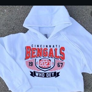 Gildan White Cincinnati Bengals Hoodie
